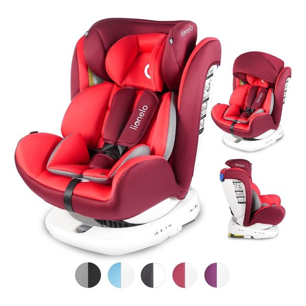 Lionelo Bastiaan Auto Kindersitz mit Isofix in rot