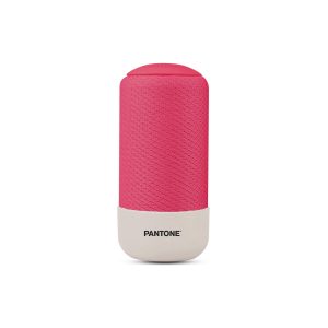 PANTONE Mobiler Lautsprecher Bluetooth pink   Ausgangsleistung 5 W   Bluetooth 5.0-Technologie   mit Stoff überzogen
