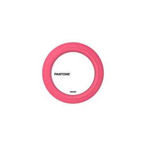 PANTONE QI Charger Kabellos Ladegerät pink   einfaches Aufladen ohne Kabel   Gesamtleistung  7