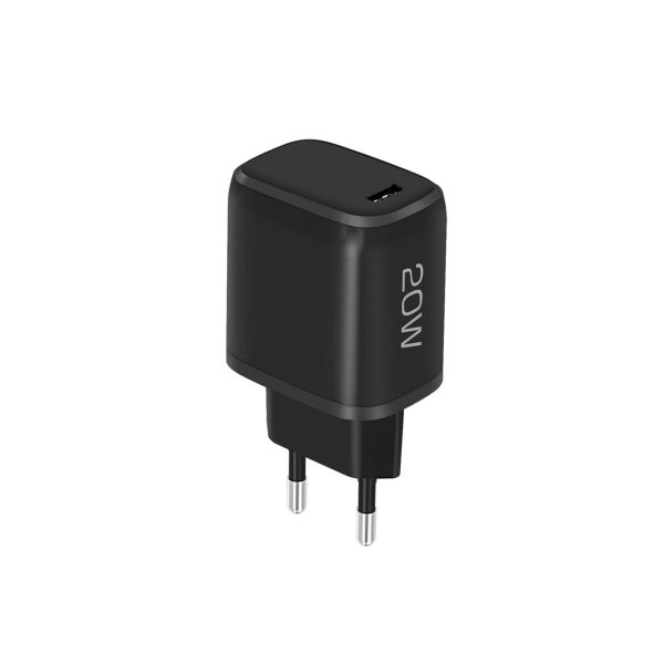 Fontastic USB Type-C 20 Watt Reise-Schnell-Ladegerät mit TÜV / GS  schwarz