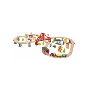 Coemo Holzeisenbahn Set 70 Teile