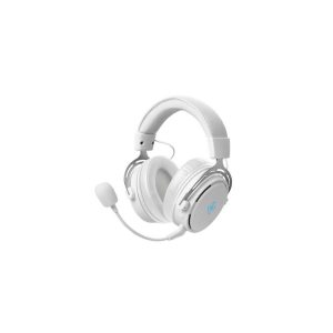 DELTACO GAMING WHITE LINE Kabelloses Gaming Headset Kopfhörer (Aluminiumrahmen