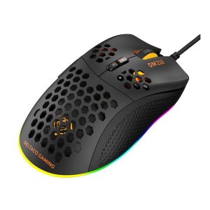 DELTACO GAMING DM210 Ultra-leichte Gaming Maus RGB (Gamer-Mouse