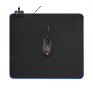 DELTACO XXL Gaming Mauspad RGB (45 x 40cm