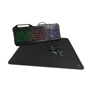 DELTACO GAMING 3-in-1 Gaming Gear Kit RGB-Tastatur Maus & Mauspad