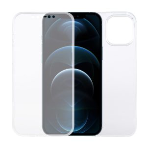 Apple iPhone 12 Pro Max Hülle Case 360 Handy Schutz Cover Full TPU Transparent
