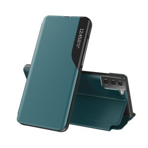 Handyhülle für Samsung Galaxy S21 Plus Schutztasche Case Cover Klapptasche Grün