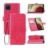 Handyhülle für Samsung Galaxy A12 Schutztasche Cover Bumper Wallet Etuis Pink