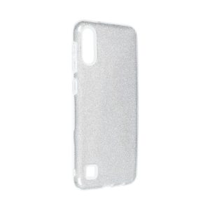 Handyhülle für Samsung Galaxy A10 Schutzcase Cover Bumper Schale Glitzer Silber