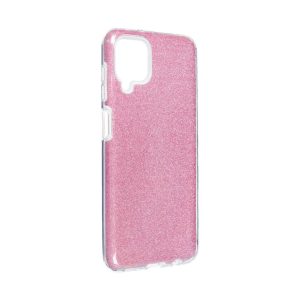 Handyhülle für Samsung Galaxy A12 Schutzcase Cover Bumper Schale Glitzer Pink