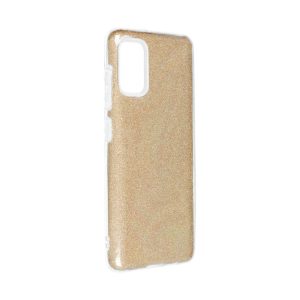 Handyhülle für Samsung Galaxy A41 Schutzcase Cover Bumper Schale Glitzer Gold