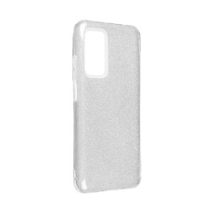 Handyhülle für Xiaomi Mi 10T Schutzcase Cover Bumper Schale Glitzer Silber Neu