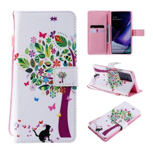 Handyhülle für Samsung Galaxy Note 20 Ultra Schutztasche Wallet Cover Mehrfarbig