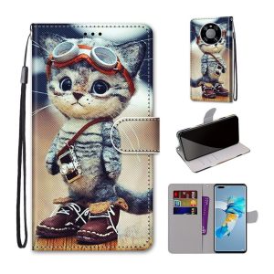 Handyhülle für Huawei Mate 40 Pro Schutztasche Wallet Cover 360 Case Mehrfarbig