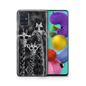 Schutzhülle für Samsung Galaxy S21 Ultra Motiv Handy Hülle Silikon Case Cover... 3 Giraffen
