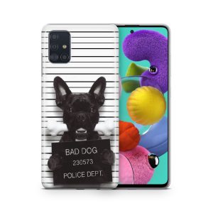 Schutzhülle für Samsung Galaxy S21 Ultra Motiv Handy Hülle Silikon Case Cover... Bad Dog Bulldogge