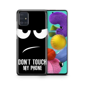 Schutzhülle für Samsung Galaxy S21 Plus Motiv Handy Hülle Silikon Case Cover Neu... Dont Touch My Phone Schwarz