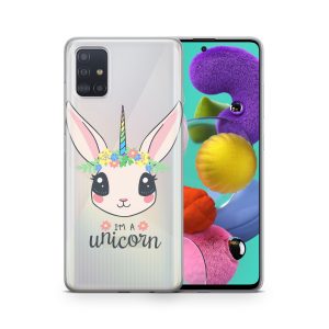 Schutzhülle für Apple iPhone 13 Pro Motiv Handy Hülle Silikon Tasche Case Cover... Einhorn Hase