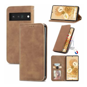 Handyhülle für Google Pixel 6 Schutztasche Wallet Schutzcover Case Etuis Tasche... Braun