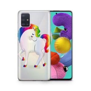 Schutzhülle für Wiko Y60 Motiv Handy Hülle Silikon Tasche Case Cover Bumper Neu... Buntes Einhorn