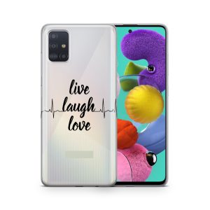 Schutzhülle für Wiko Y60 Motiv Handy Hülle Silikon Tasche Case Cover Bumper Neu... Leben Lachen Lieben