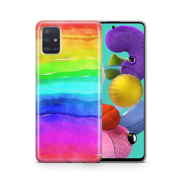 Schutzhülle für Wiko Y60 Motiv Handy Hülle Silikon Tasche Case Cover Bumper Neu... Regenbogen