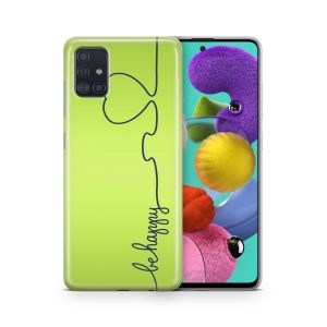 Schutzhülle für Wiko Y80 Motiv Handy Hülle Silikon Tasche Case Cover Bumper Neu... Be Happy Grün