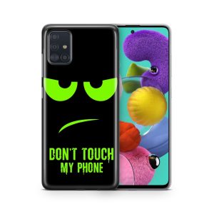 Schutzhülle für Wiko Y80 Motiv Handy Hülle Silikon Tasche Case Cover Bumper Neu... Dont Touch My Phone Grün