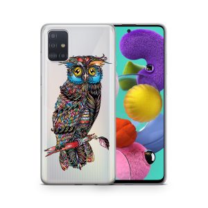 Schutzhülle für Wiko Y80 Motiv Handy Hülle Silikon Tasche Case Cover Bumper Neu... Eule