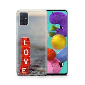 Schutzhülle für Wiko Y80 Motiv Handy Hülle Silikon Tasche Case Cover Bumper Neu... Love