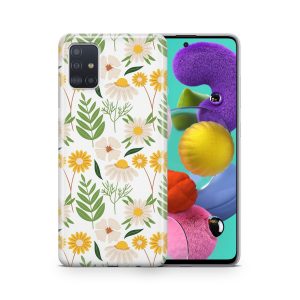 Schutzhülle für Samsung Galaxy A03S Motiv Handy Hülle Silikon Tasche Case Cover... Blumenmuster 2