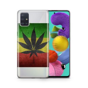 Schutzhülle für Samsung Galaxy A03S Motiv Handy Hülle Silikon Tasche Case Cover... Cannabis
