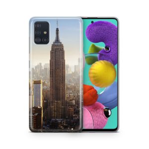 Schutzhülle für Samsung Galaxy A03S Motiv Handy Hülle Silikon Tasche Case Cover... Empire State Building