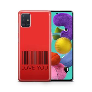 Schutzhülle für Samsung Galaxy A03S Motiv Handy Hülle Silikon Tasche Case Cover... Love You