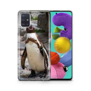 Schutzhülle für Samsung Galaxy A03S Motiv Handy Hülle Silikon Tasche Case Cover... Pinguin
