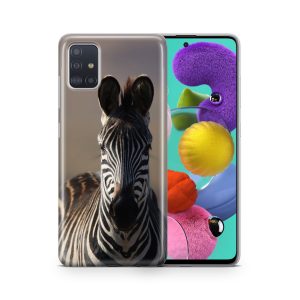 Schutzhülle für Samsung Galaxy A03S Motiv Handy Hülle Silikon Tasche Case Cover... Zebra