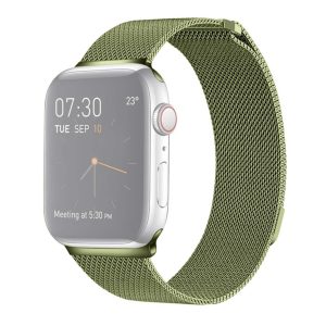 Sport Ersatz Armband für Apple Watch Series 1–7 / 38–41 mm Edelstahl Band Loop... Armeegrün