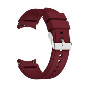 Sport Ersatz Armband für Samsung Galaxy Watch 4 44 mm Silikon Band Loop Uhr Neu... Wein Rot