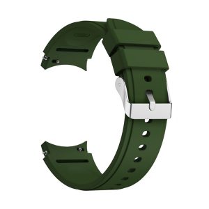Sport Ersatz Armband für Samsung Galaxy Watch 4 44 mm Silikon Band Loop Uhr Neu... Armeegrün