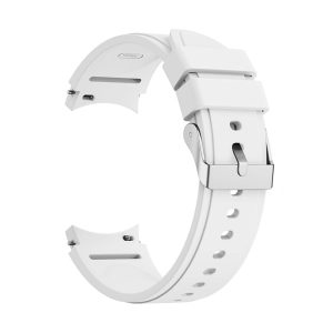 Sport Ersatz Armband für Samsung Galaxy Watch 4 Classic 42 mm Silikon Band Loop... Weiß