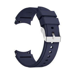 Sport Ersatz Armband für Samsung Galaxy Watch 4 Classic 42 mm Silikon Band Loop... Mitternachtsblau