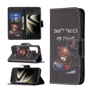 Handyhülle für Samsung Galaxy S22 5G Schutztasche Wallet Cover 360 Case Hülle... Bär