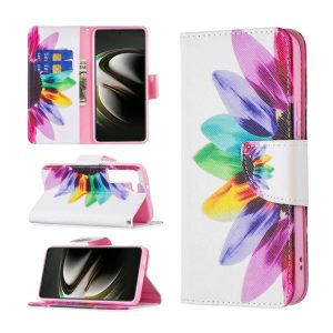 Handyhülle für Samsung Galaxy S22 5G Schutztasche Wallet Cover 360 Case Hülle... Sonnenblume