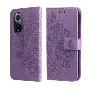 Handyhülle für Honor 50 Schutztasche Wallet Cover 360 Case Hülle Etuis Tasche... Helles Lila