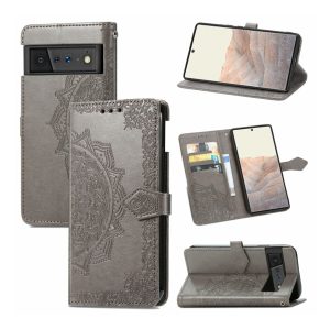 Handyhülle für Google Pixel 6 Pro Schutztasche Wallet Cover 360 Case Hülle Etuis... Grau