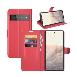Handyhülle für Google Pixel 6 Pro Schutztasche Wallet Cover 360 Case Hülle Etuis... Rot