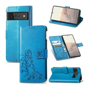 Handyhülle für Google Pixel 6 Schutztasche Wallet Cover 360 Case Hülle Etuis Neu... Blau