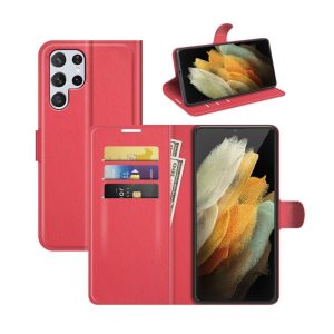 Handyhülle für Samsung Galaxy S22 Ultra 5G Schutztasche Cover 360 Case Hülle... Rot