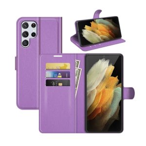 Handyhülle für Samsung Galaxy S22 Ultra 5G Schutztasche Cover 360 Case Hülle... Violett