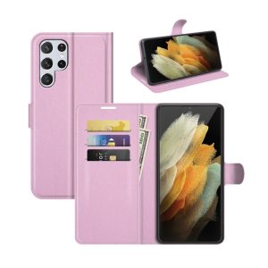 Handyhülle für Samsung Galaxy S22 Ultra 5G Schutztasche Cover 360 Case Hülle... Rosa